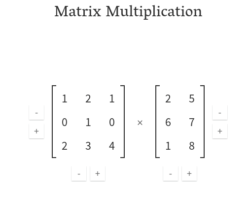 matrix multiplication